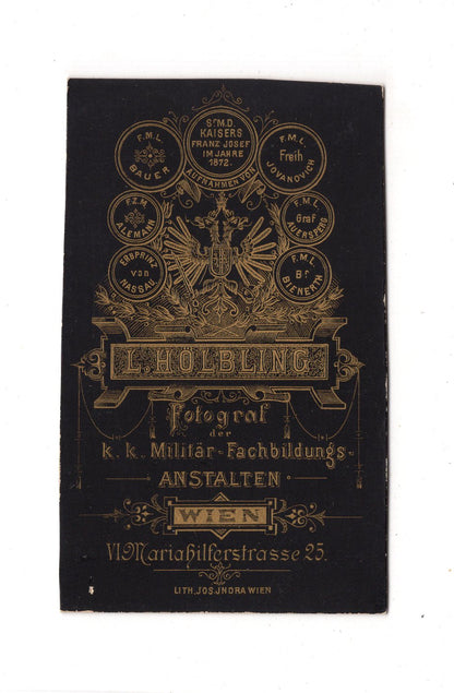 Fotografie Herrenportrait - Wien 1880er / CDV C1-22