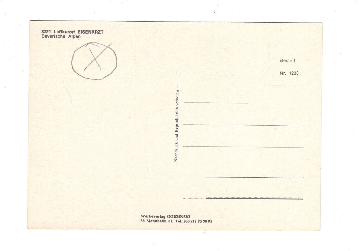 Ansichtskarte Eisenärzt / Oberbayern / I1-52