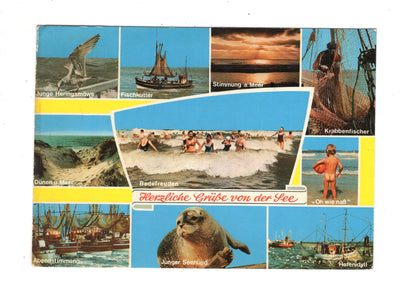 Ansichtskarte Herzliche Grüße von der See / K1-58