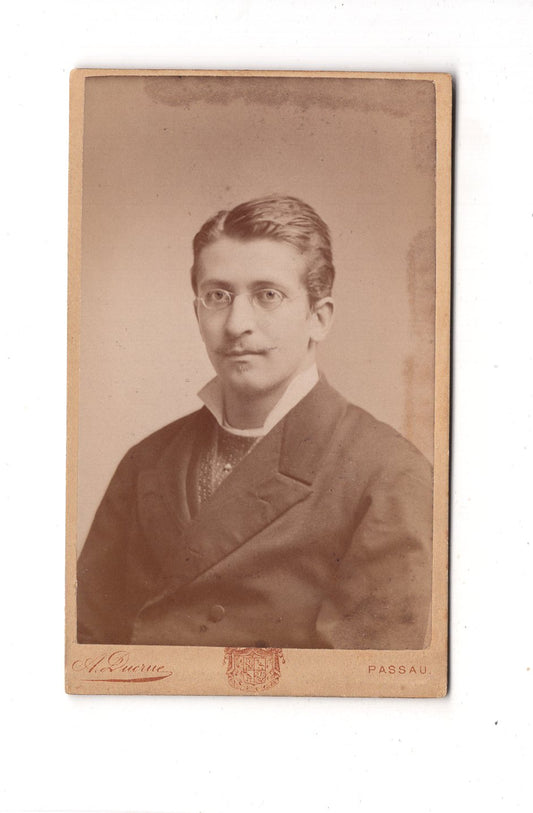 Fotografie Herrenportrait - Passau 1880er / CDV C1-22