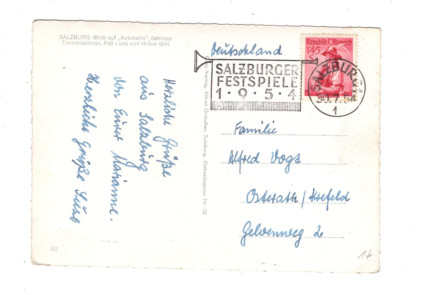 Ansichtskarte Salzburg / Blick auf Autobahn / Österreich / N1-65