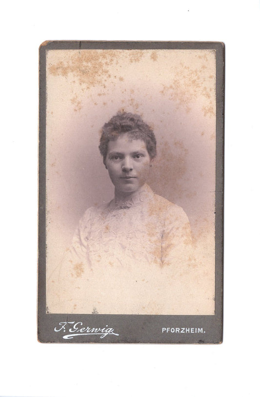 Fotografie Damenportrait - Pforzheim um 1900