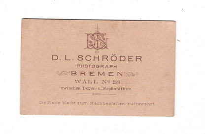Fotografie Feine Dame - Bremen um 1890 / CDV L1-25