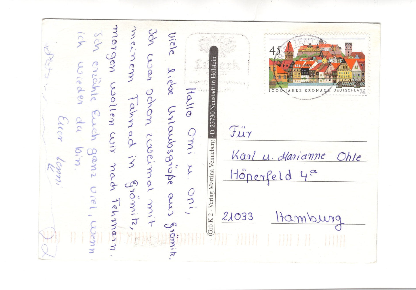 Ansichtskarte Ostseebad Grömitz