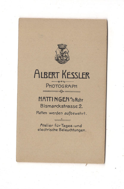 Fotografie Schönes Kinderbild / Baby - Hattingen an der Ruhr 1900er / CDV N1-09