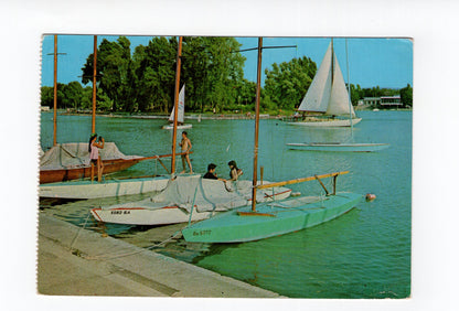 Ansichtskarte Balatonföldvar / Hafen / Ungarn