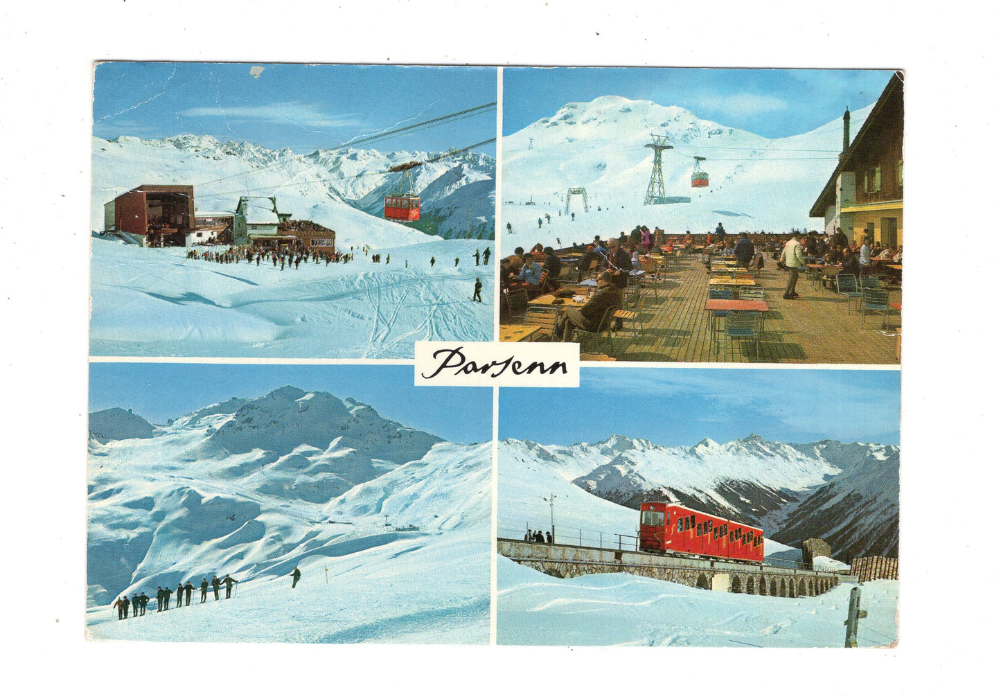 Ansichtskarte Parsennhütte gegen Silvrettagruppe / Schweiz