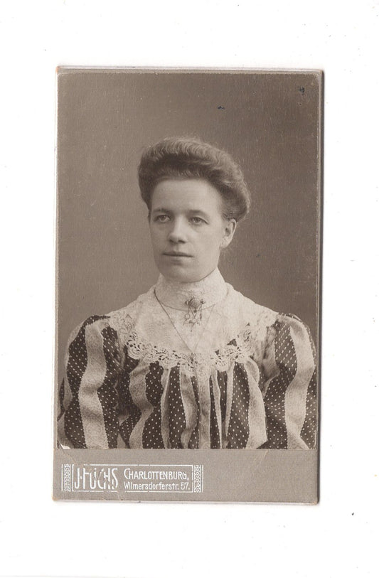 Fotografie Damenportrait - Charlottenburg 1900er / CDV C1-04