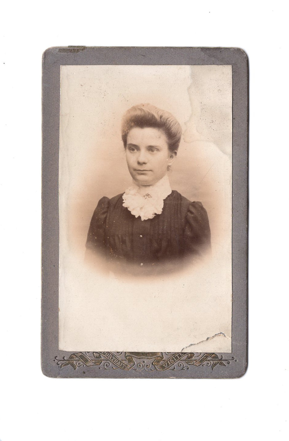 Fotografie Damenportrait - unbekannter Ort um 1900