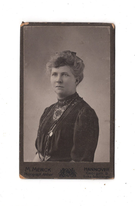 Fotografie Damenportrait - Hannover 1900er / CDV N1-14