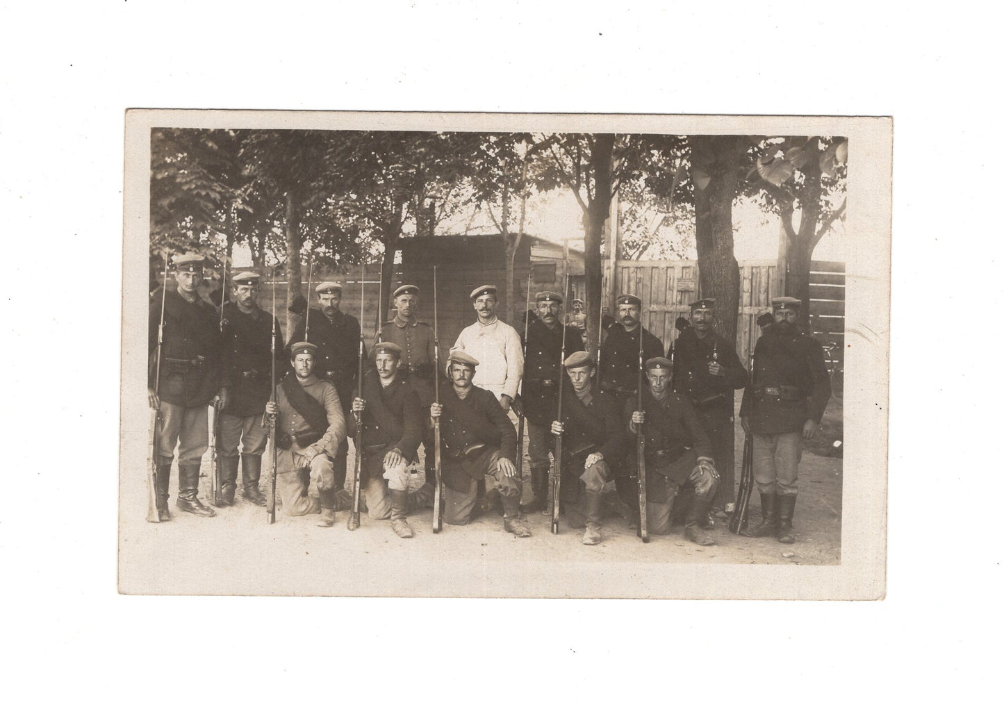 Ansichtskarte / Feldpost / Gruppenbild Soldaten - Ingolstadt 1818