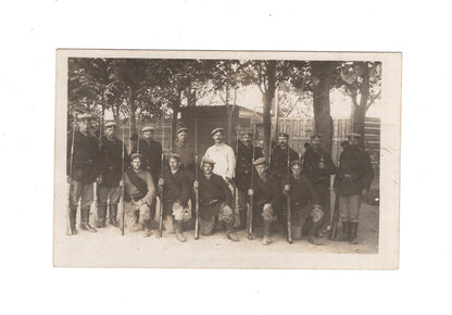 Ansichtskarte / Feldpost / Gruppenbild Soldaten - Ingolstadt 1818