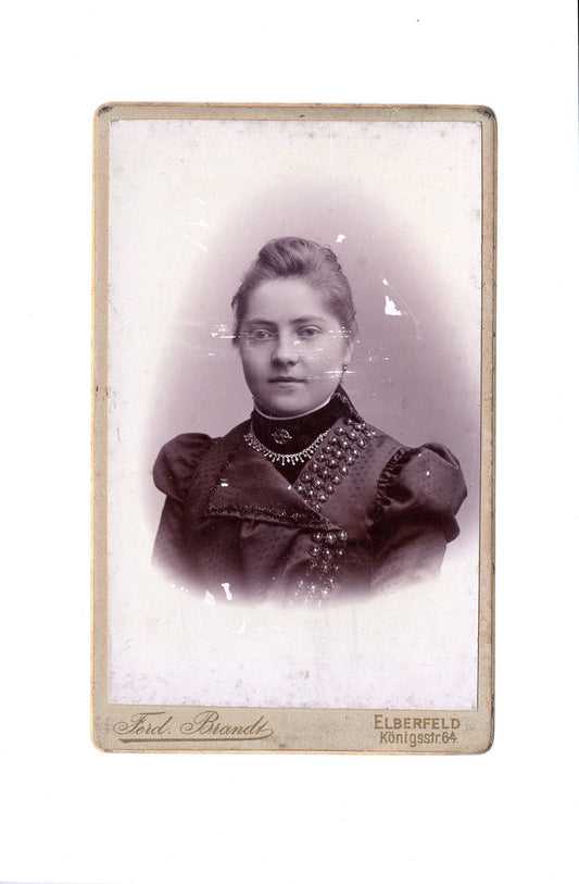 Fotografie Damenportrait - Elberfeld 1890er
