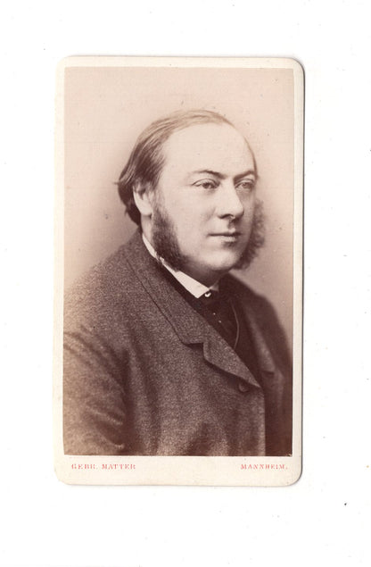 Fotografie Herrenportrait - Mannheim 1870er / CDV C1-22