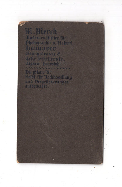Fotografie Damenportrait - Hannover 1900er / CDV N1-14