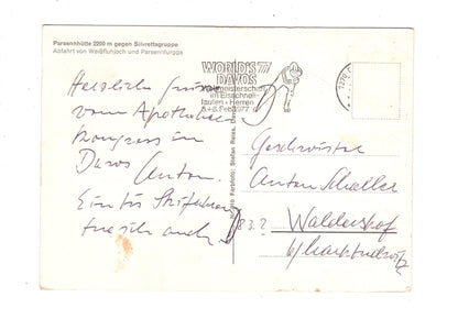 Ansichtskarte Parsennhütte gegen Silvrettagruppe / Schweiz