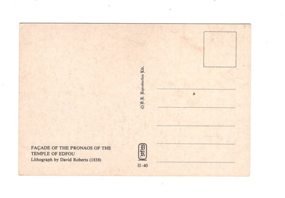 Ansichtskarte / Kunst David Roberts - Temple of Edfu