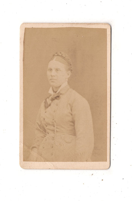 Fotografie Feine Dame - Schönberg in Holstein um 1870