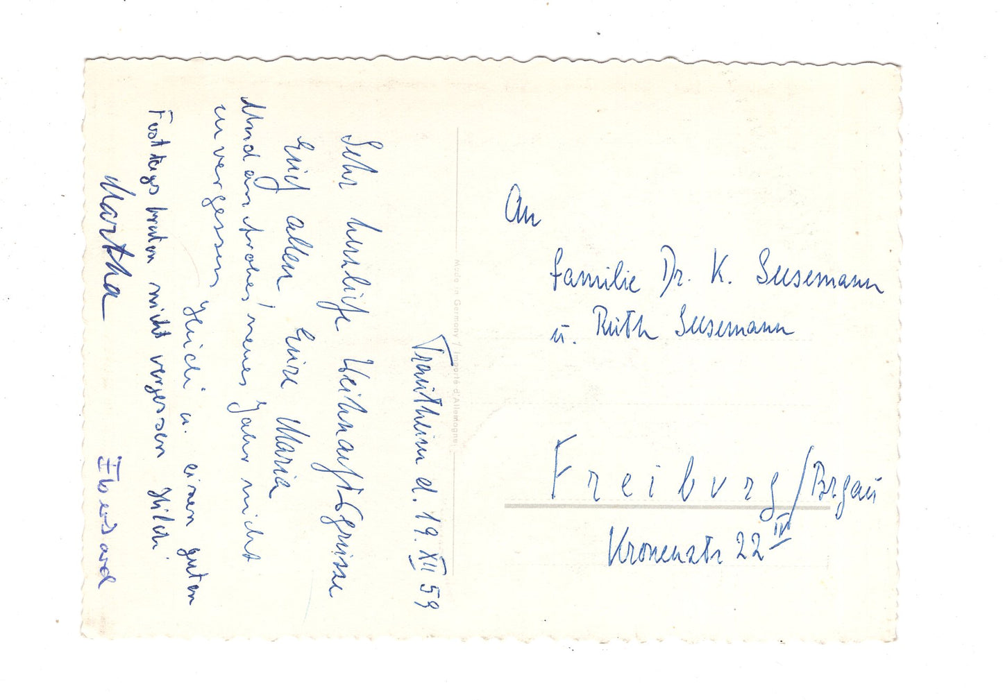 Ansichtskarte Feiertage / Frohe Weihnachten / K1-61