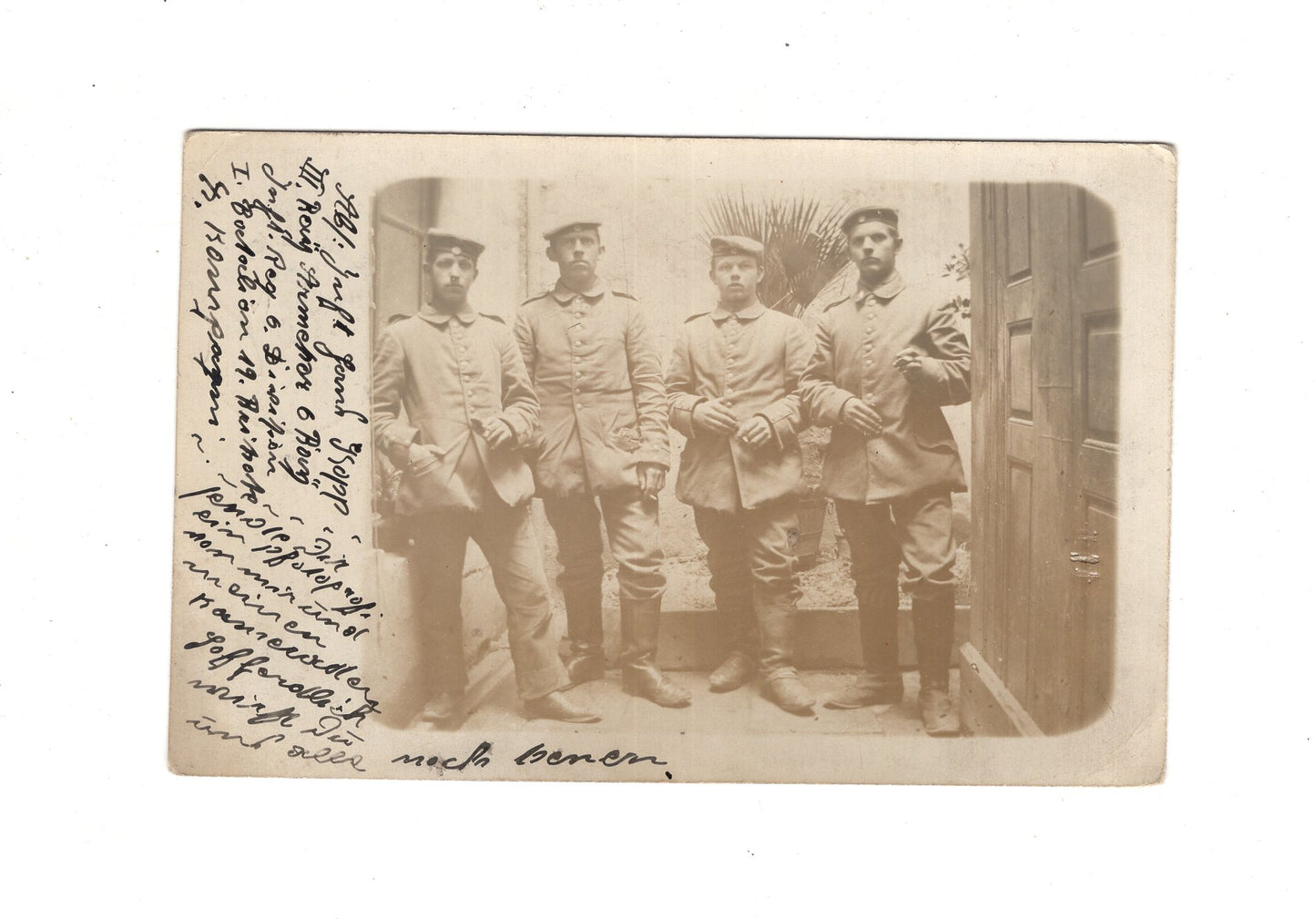 Ansichtskarte / Feldpost / Gruppenbild Soldaten - 1915