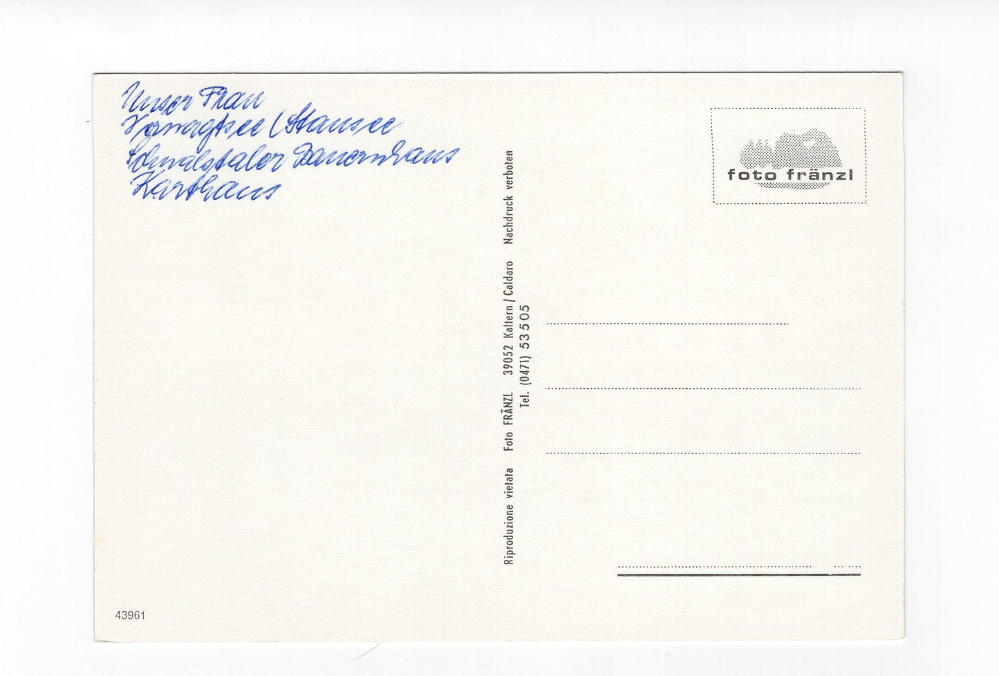 Ansichtskarte Schnals-Tal / Südtirol / Italien