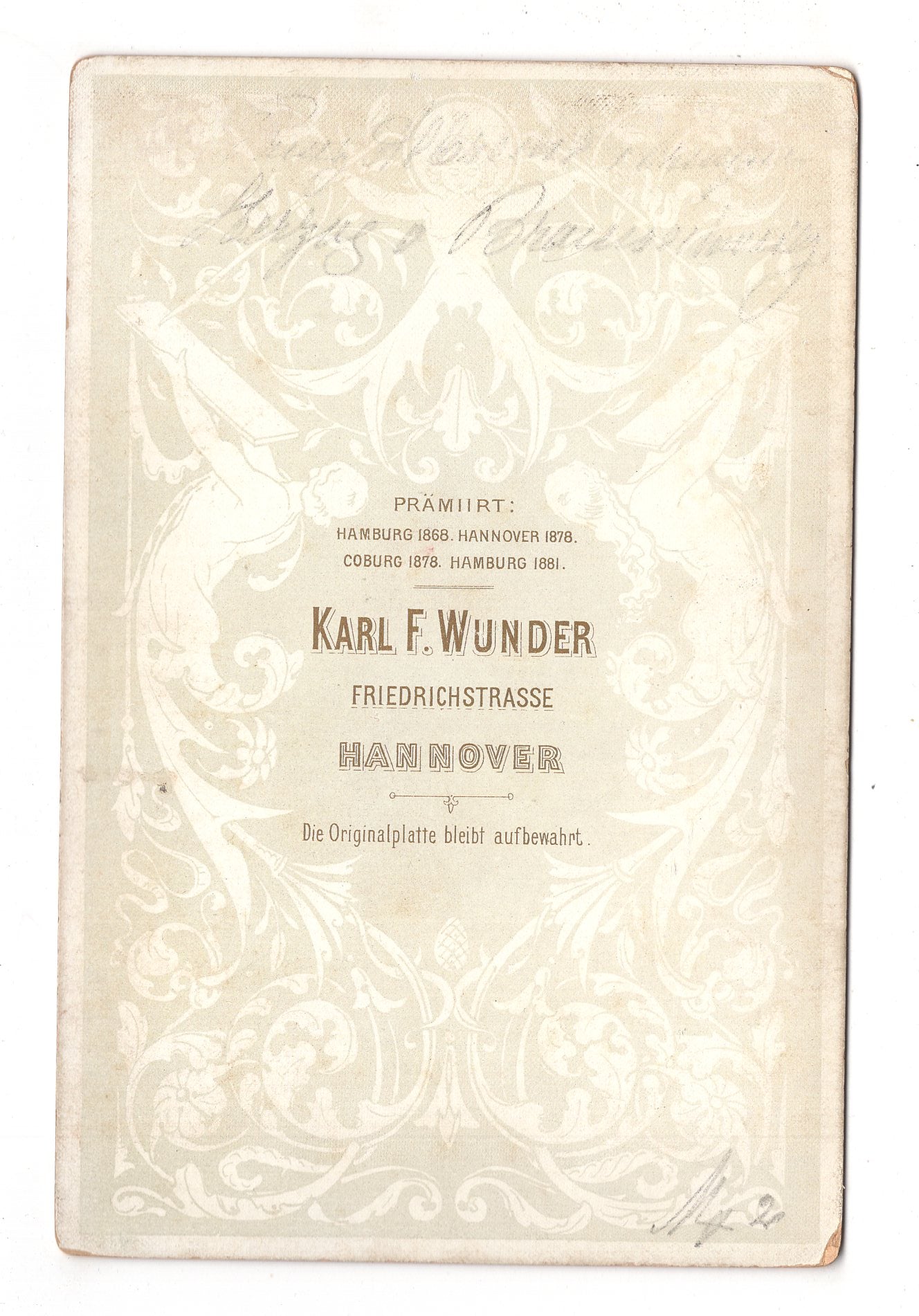 Fotografie Albrecht von Preußen - Hannover 1883 / CAB U-21