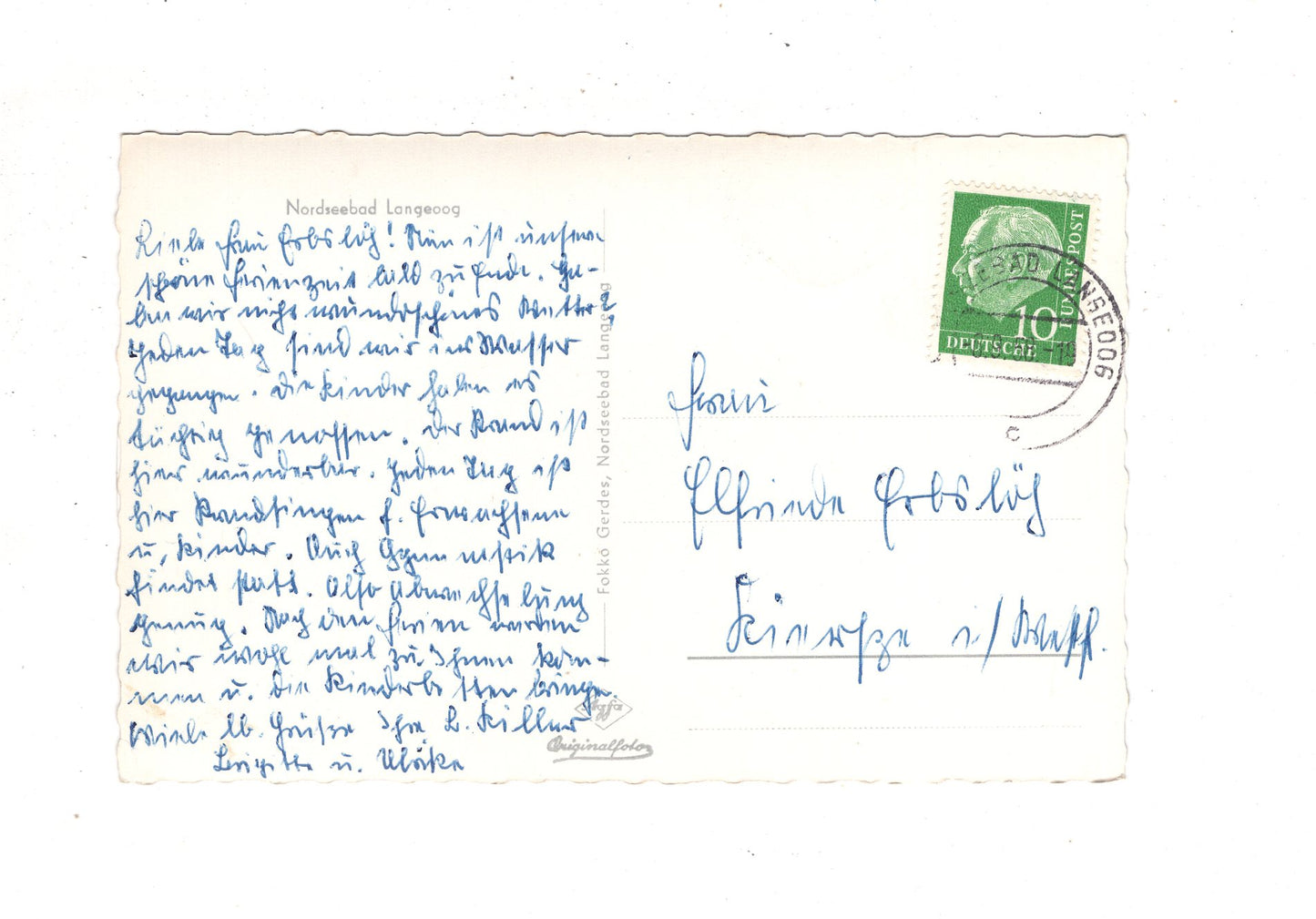 Ansichtskarte Nordseebad Langeoog / J1-66