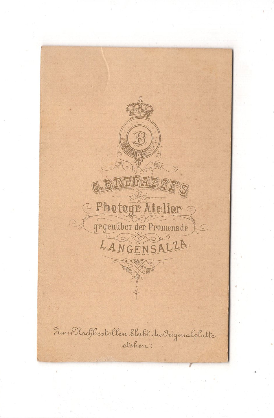 Fotografie Feine Dame - Langensalza 1880er / CDV L1-25
