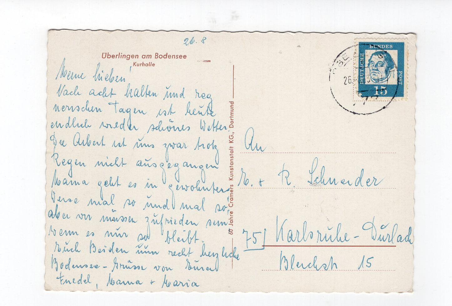 Ansichtskarte Überlingen am Bodensee / Kurhalle