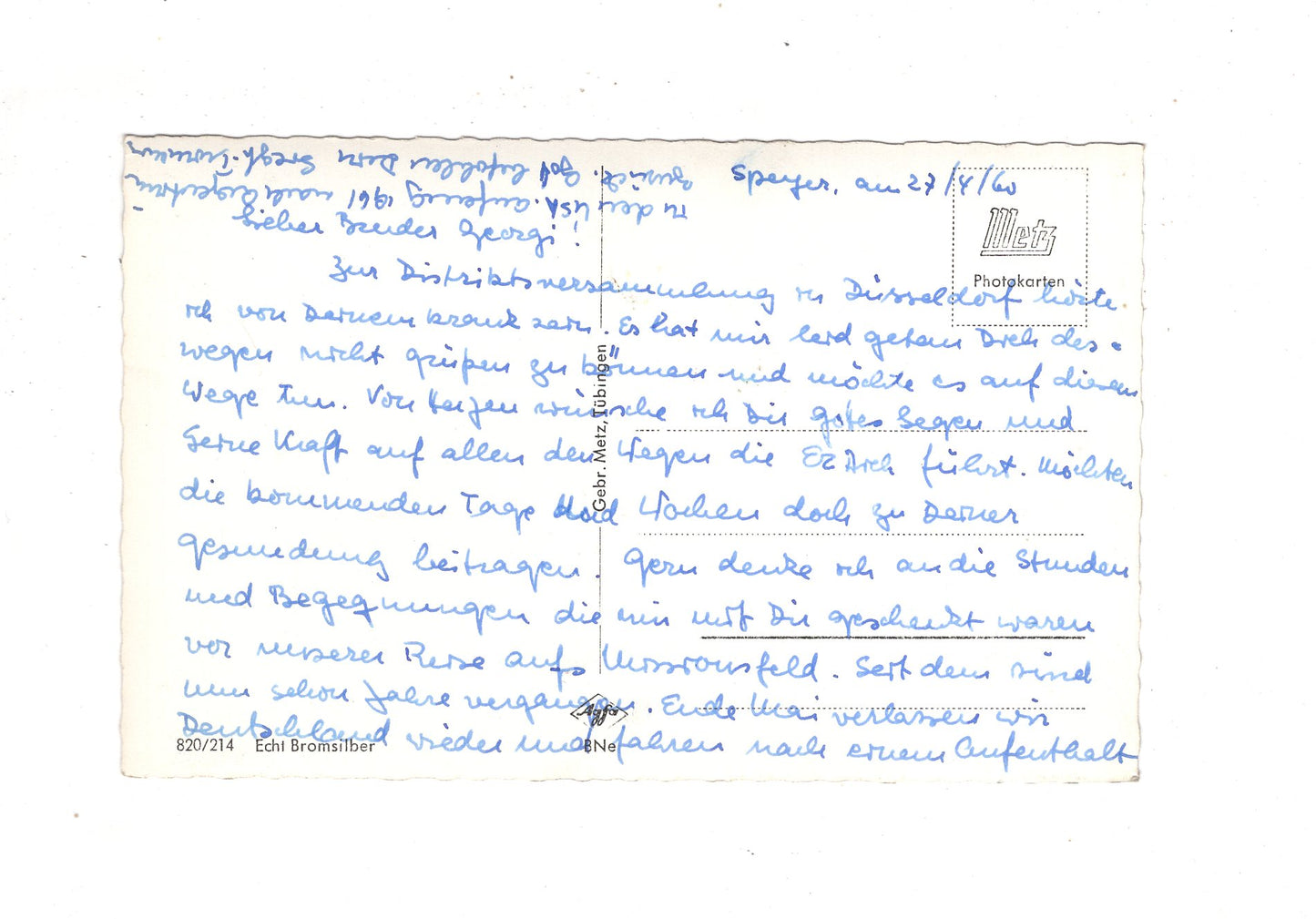 Ansichtskarte Speyer am Rhein / Gedächtniskirche +++ / M1-64