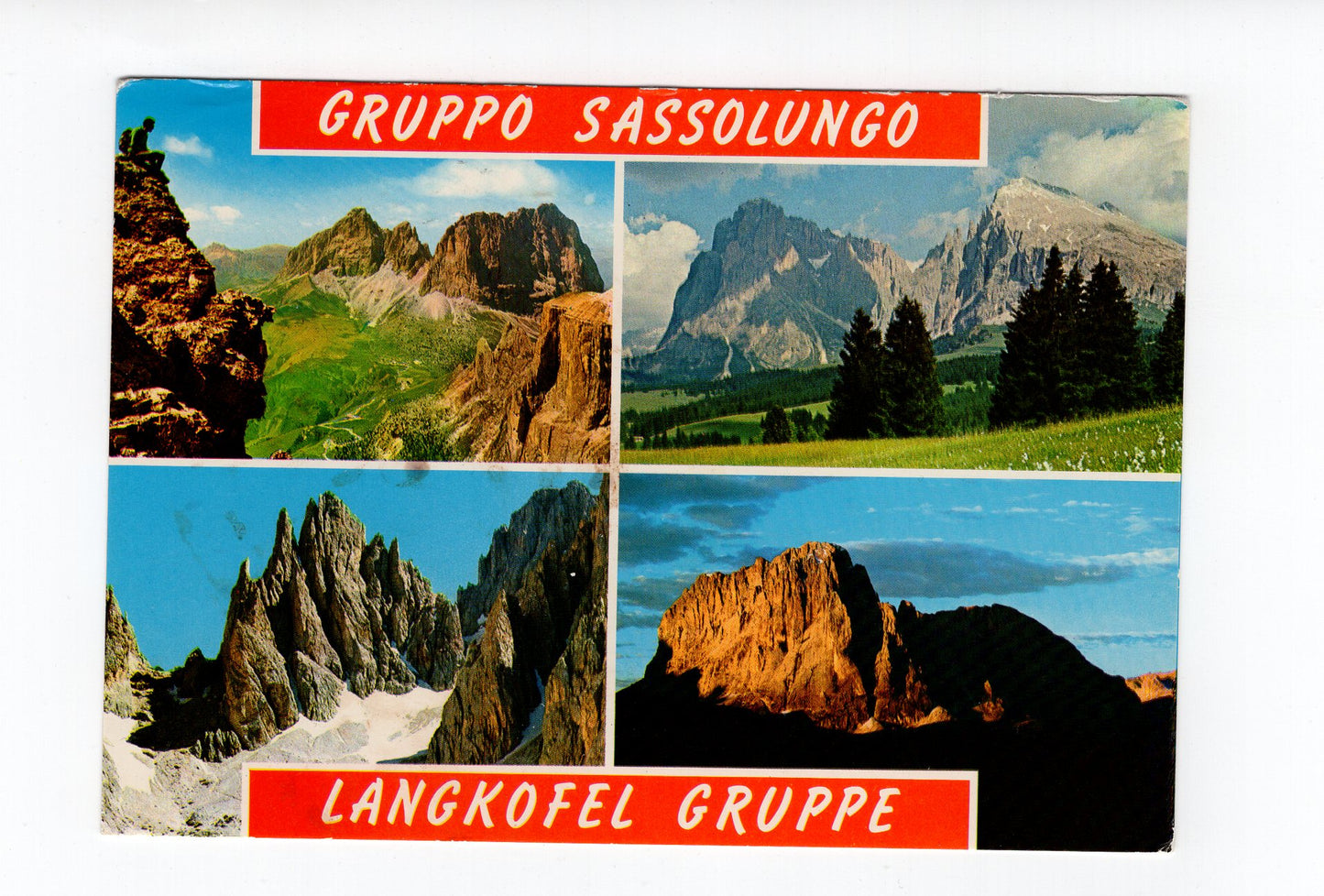Ansichtskarte Langkofel Gruppe / Südtirol / Italien