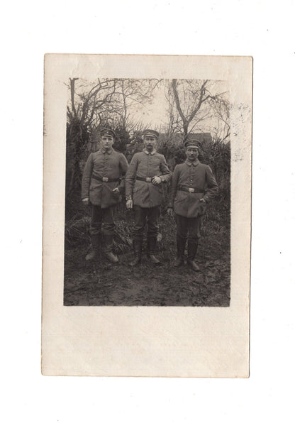 Ansichtskarte / Feldpost / Soldaten / Minenwerfer Komp. / Jäger Batl. 9 - 1917