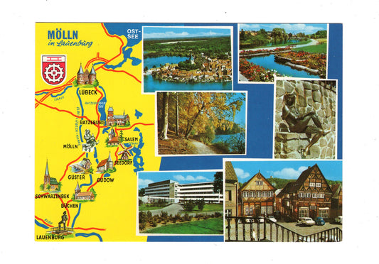 Ansichtskarte Eulenspiegel-Stadt Mölln in Lauenburg