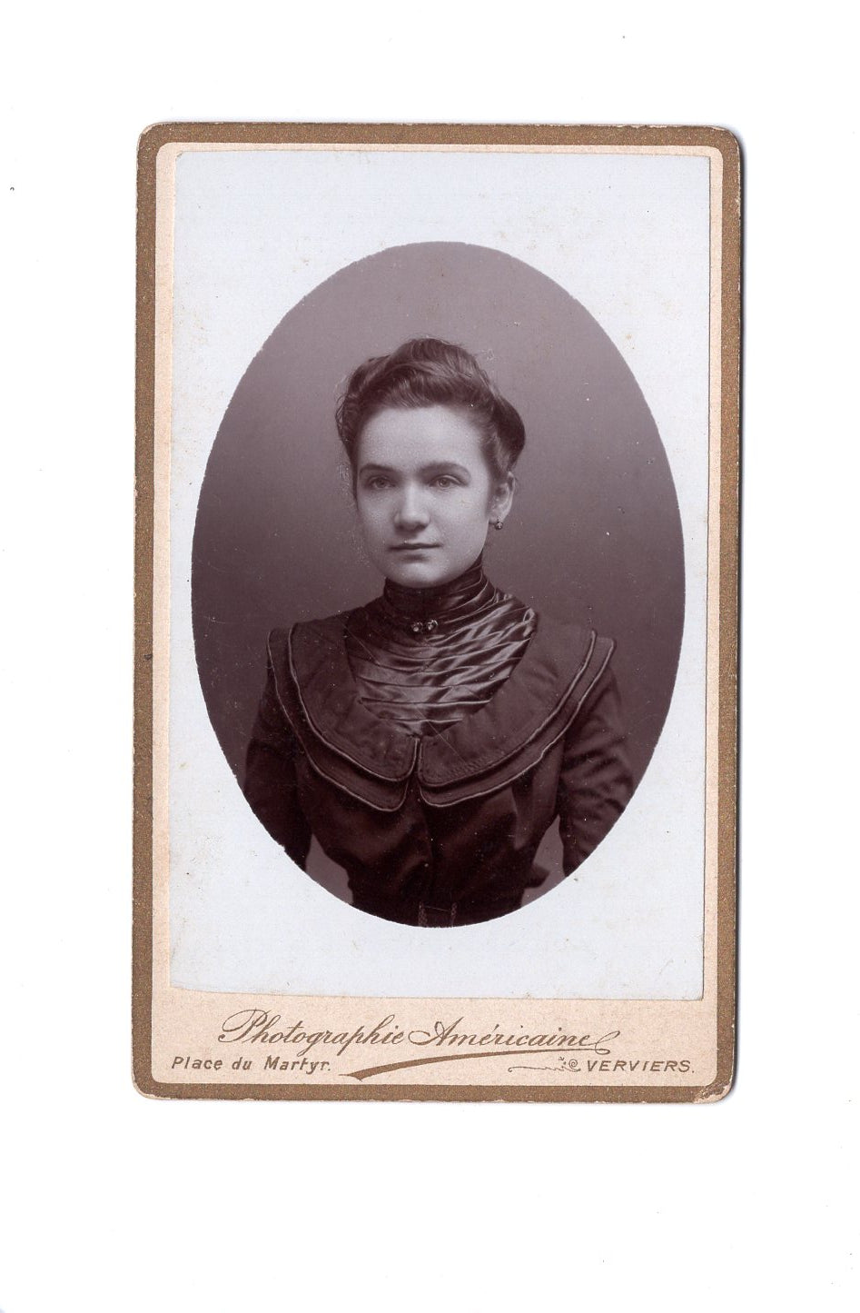 Fotografie Damenportrait - Verviers um 1900