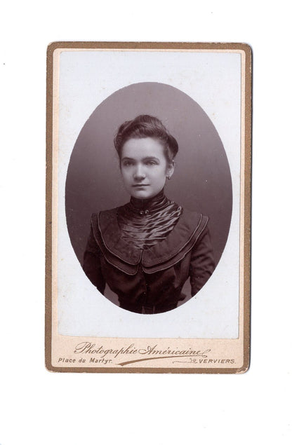 Fotografie Damenportrait - Verviers um 1900