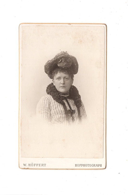 Fotografie Damenportrait - Berlin Breslau Köln um 1900 / CDV C1-04