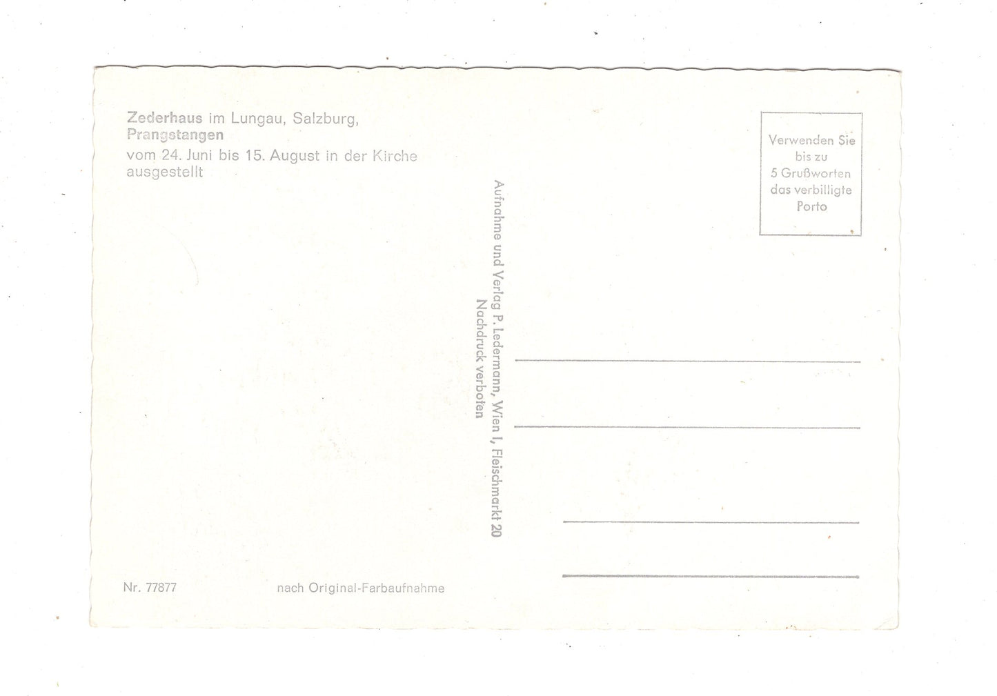 Ansichtskarte Zederhaus im Lungau / Salzburg / Österreich / N1-65