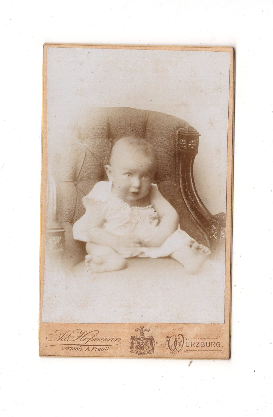 Fotografie Schönes Kinderbild / Baby - Würzburg 1890er / CDV N1-10