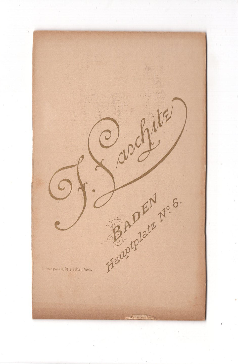 Fotografie Herrenportrait - Baden 1880er / CDV C1-22