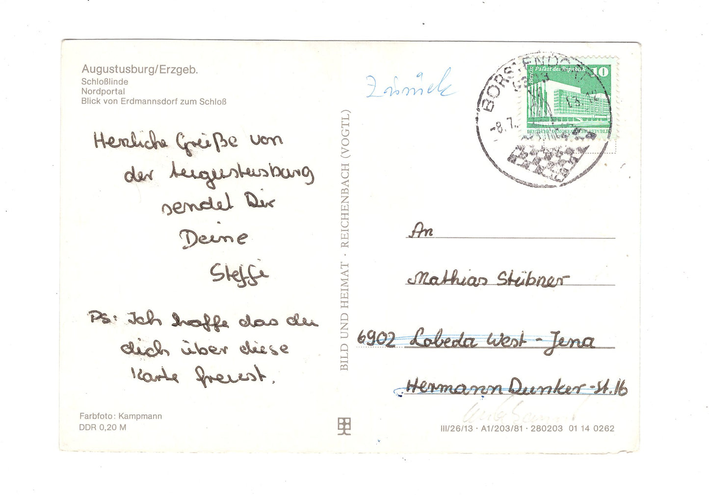 Ansichtskarte Augustusburg / Erzgebirge