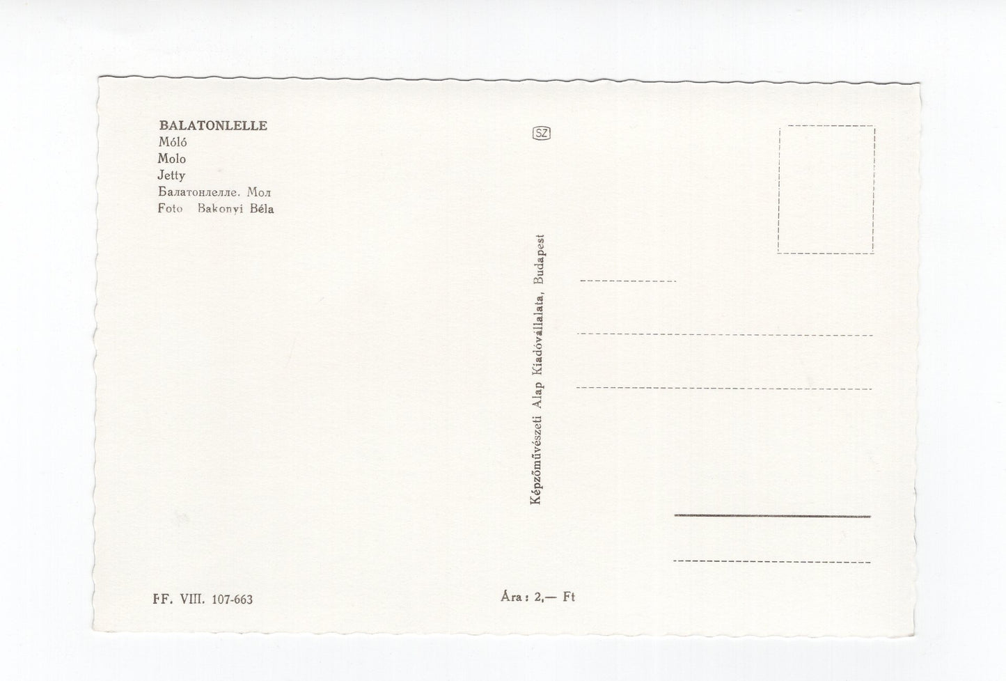 Ansichtskarte Balatonlelle / Mole / Ungarn
