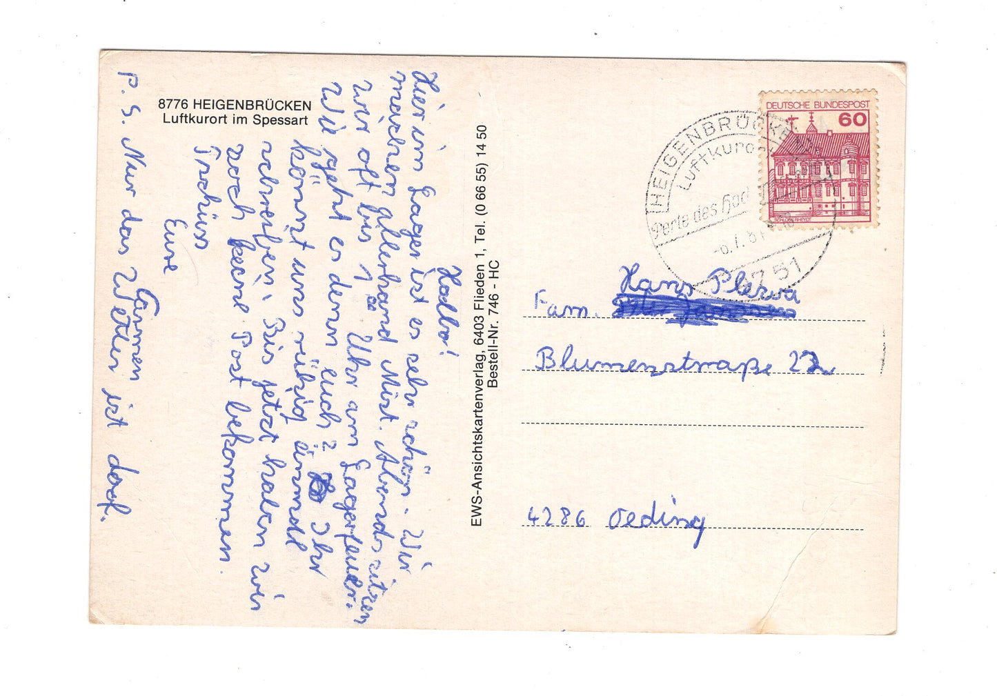 Ansichtskarte Heigenbrücken im Spessart