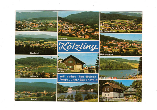 Ansichtskarte Kötzting mit Umgebung / Bayerischer Wald