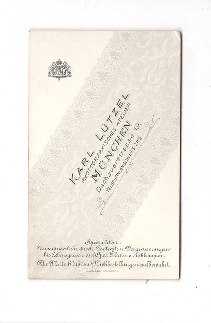 Fotografie Feine Dame - München 1890er / CDV L1-25