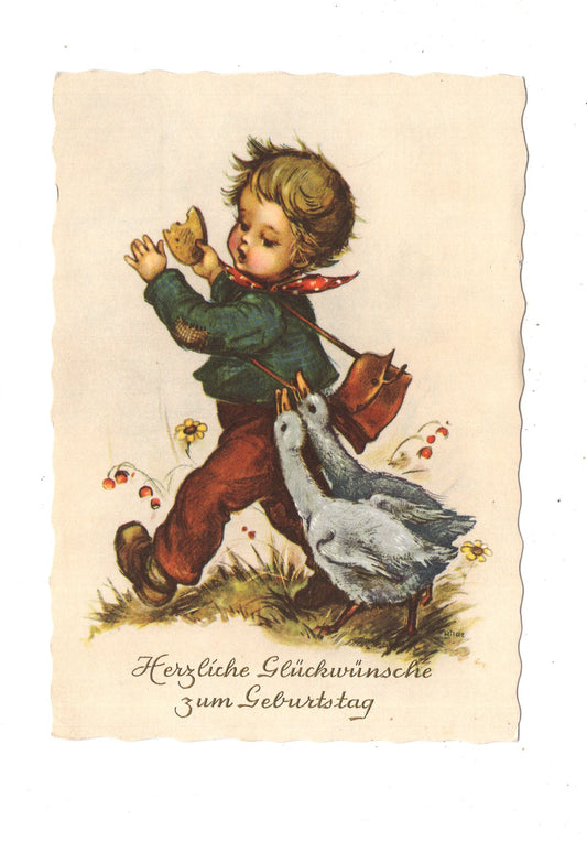 Ansichtskarte Glückwünsche / Glückwunsch zum Geburtstag / L1-57