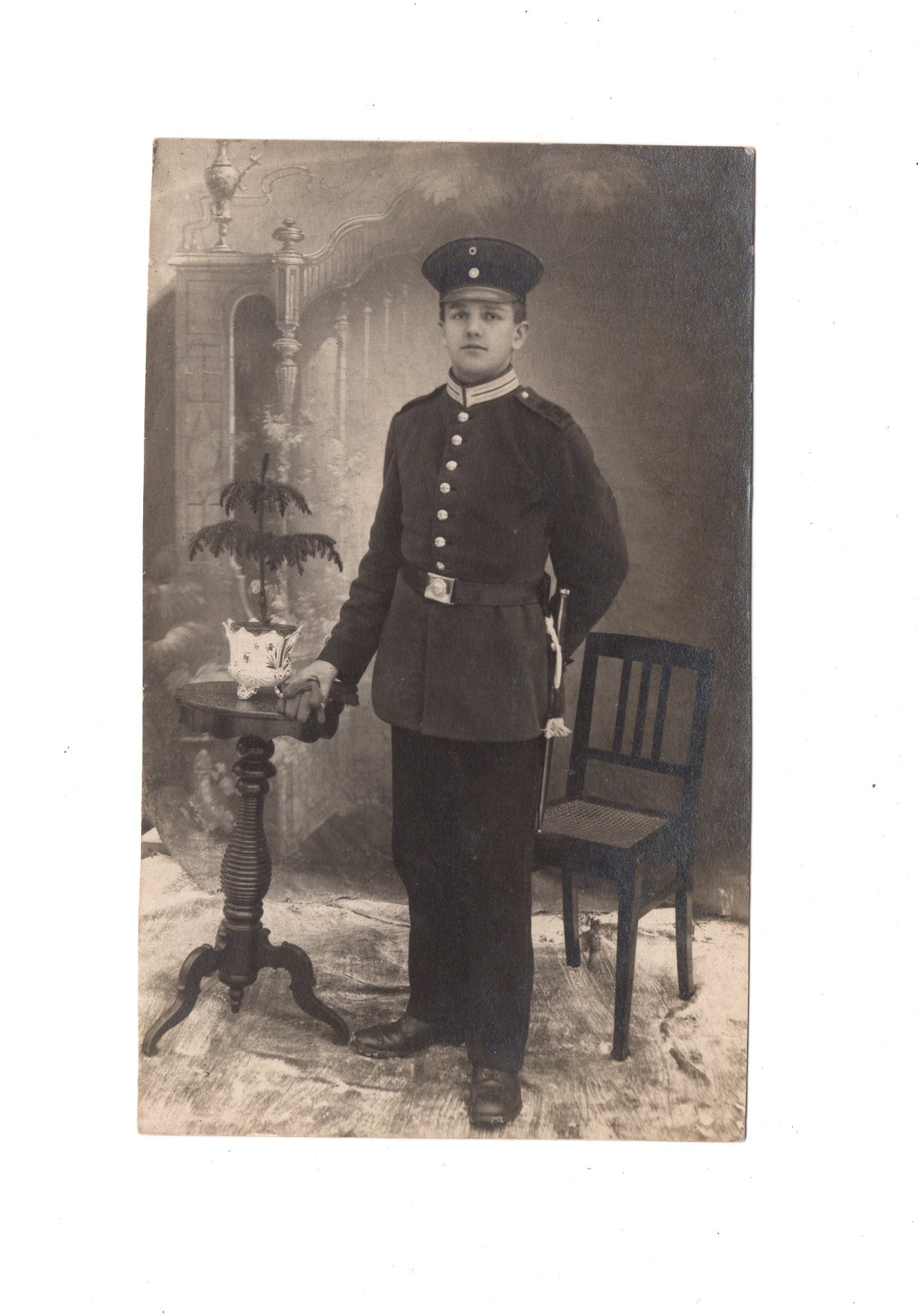 Ansichtskarte / Foto / Portraitfoto Soldat mit Widmung