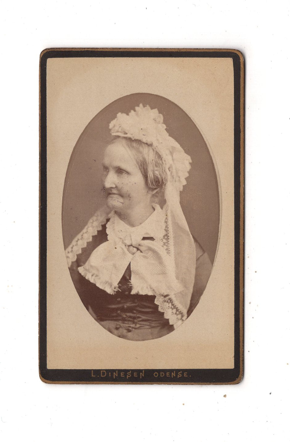 Fotografie Damenportrait - Odense 1880er / CDV N1-14