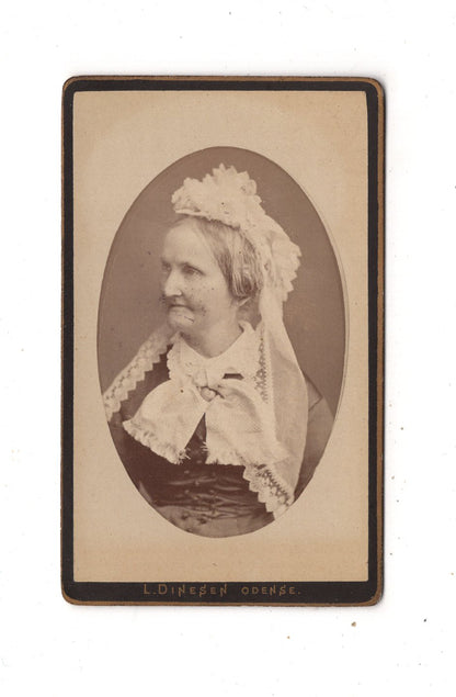 Fotografie Damenportrait - Odense 1880er / CDV N1-14