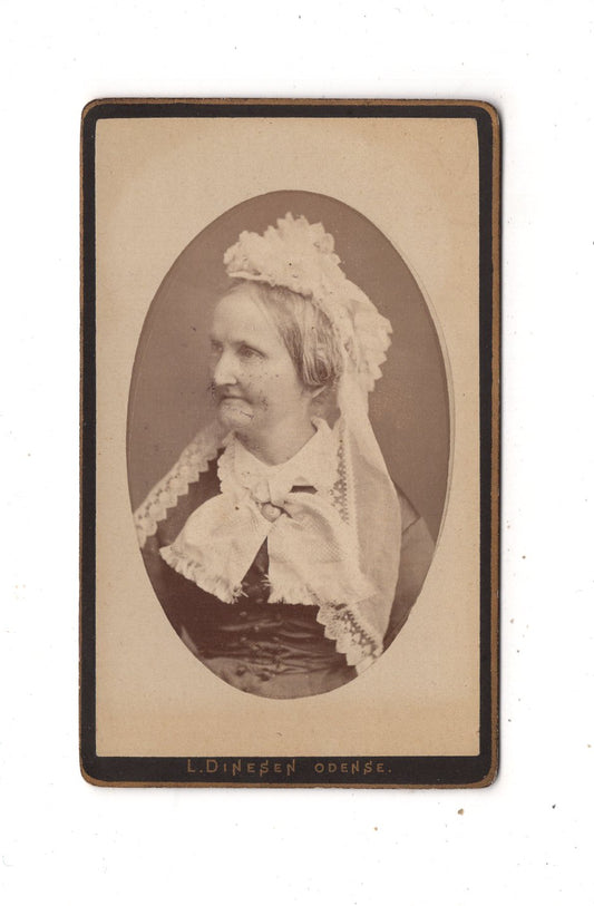 Fotografie Damenportrait - Odense 1880er / CDV N1-14