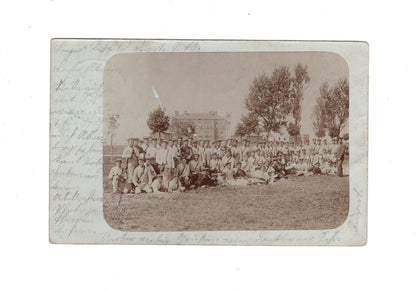 Ansichtskarte Gruppenbild Soldaten - Lager Lechfeld 1903